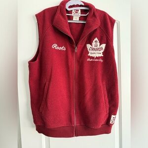 Roots 2002 Salt Lake City Olympic Fleece Vest size XL